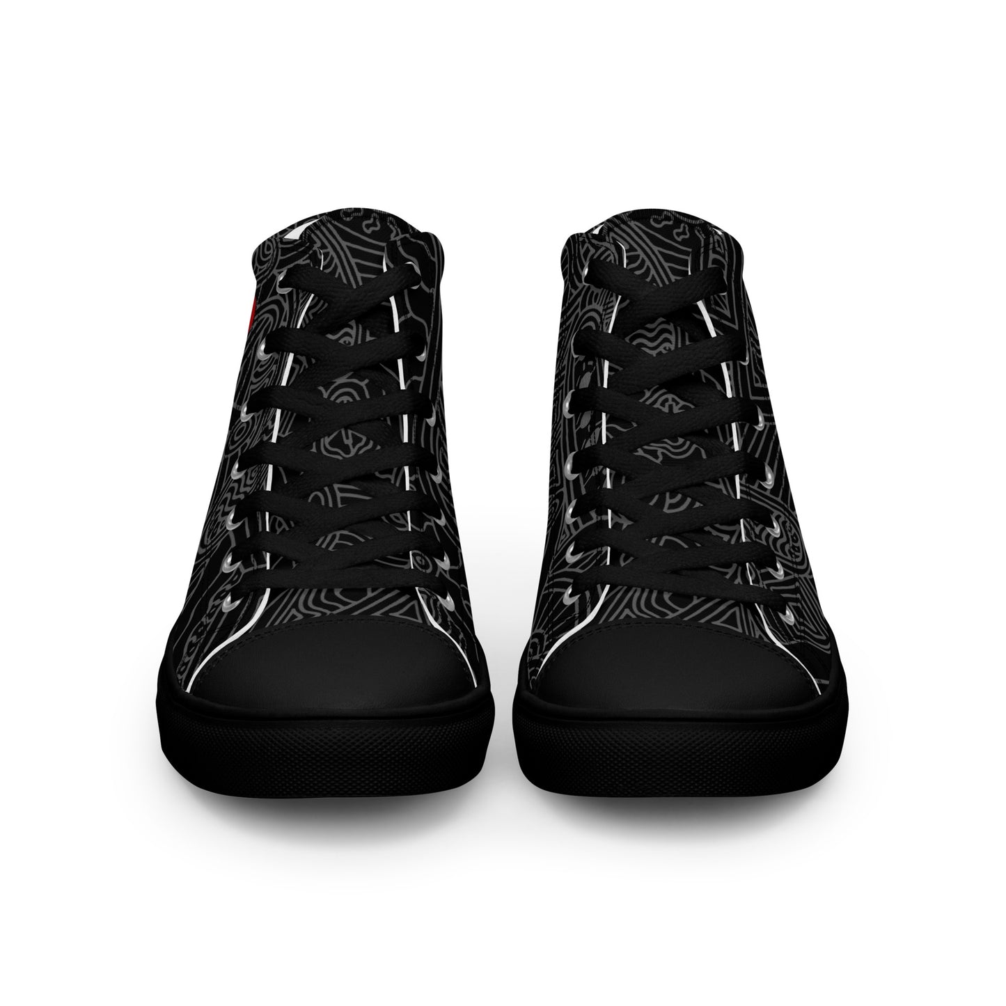 The Heart Men’s high top canvas shoes