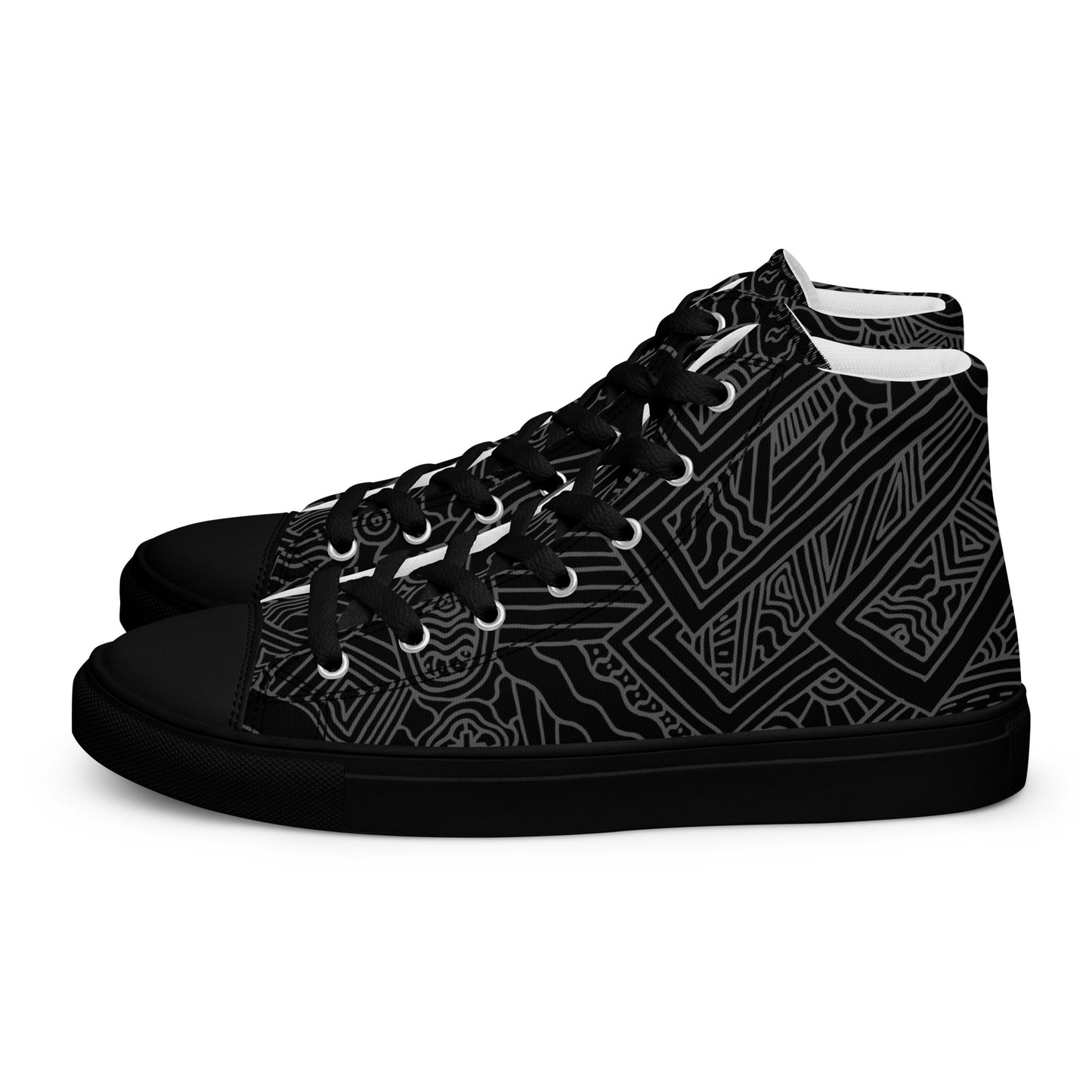 The Heart Men’s high top canvas shoes