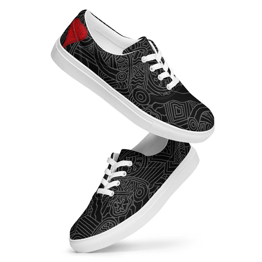 The Heart Men’s lace-up canvas shoes