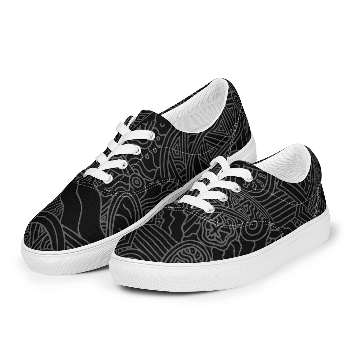 The Heart Men’s lace-up canvas shoes