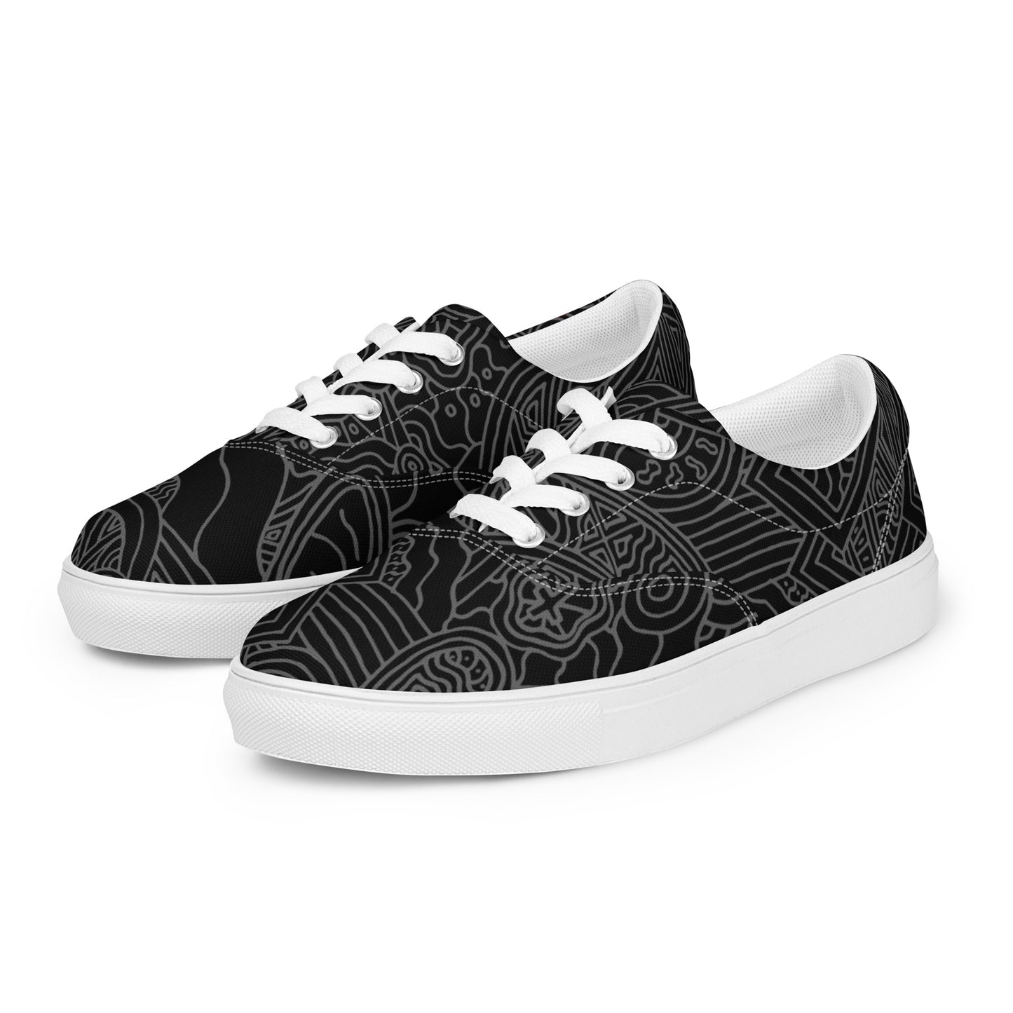 The Heart Men’s lace-up canvas shoes