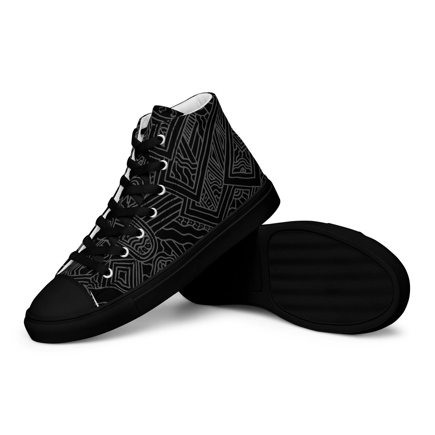 The Heart Women’s high top canvas shoes