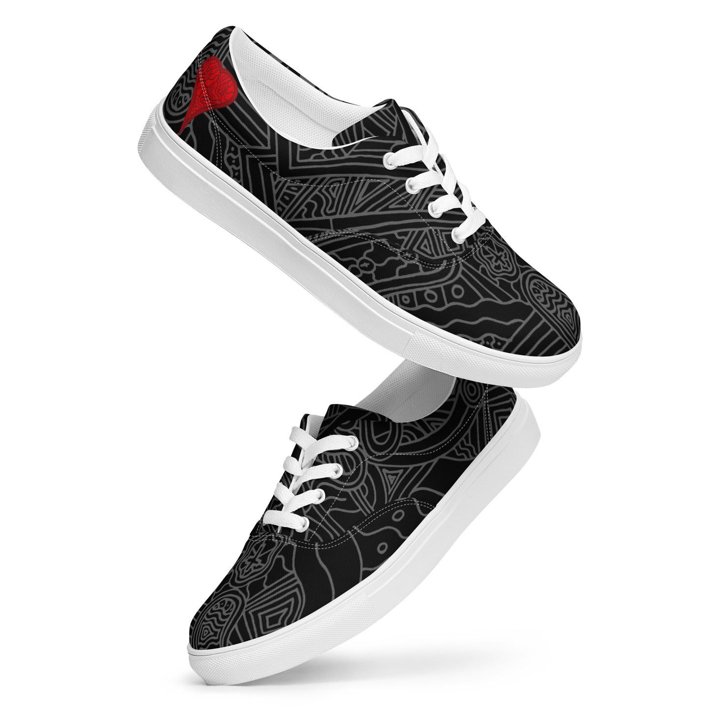 The Heart Women’s lace-up canvas shoes